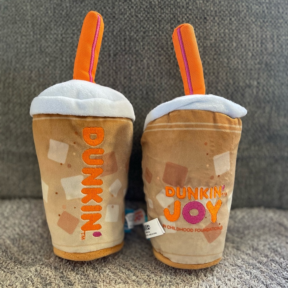 BARK BOX Dunkin' Plush Iced Coffee Toy